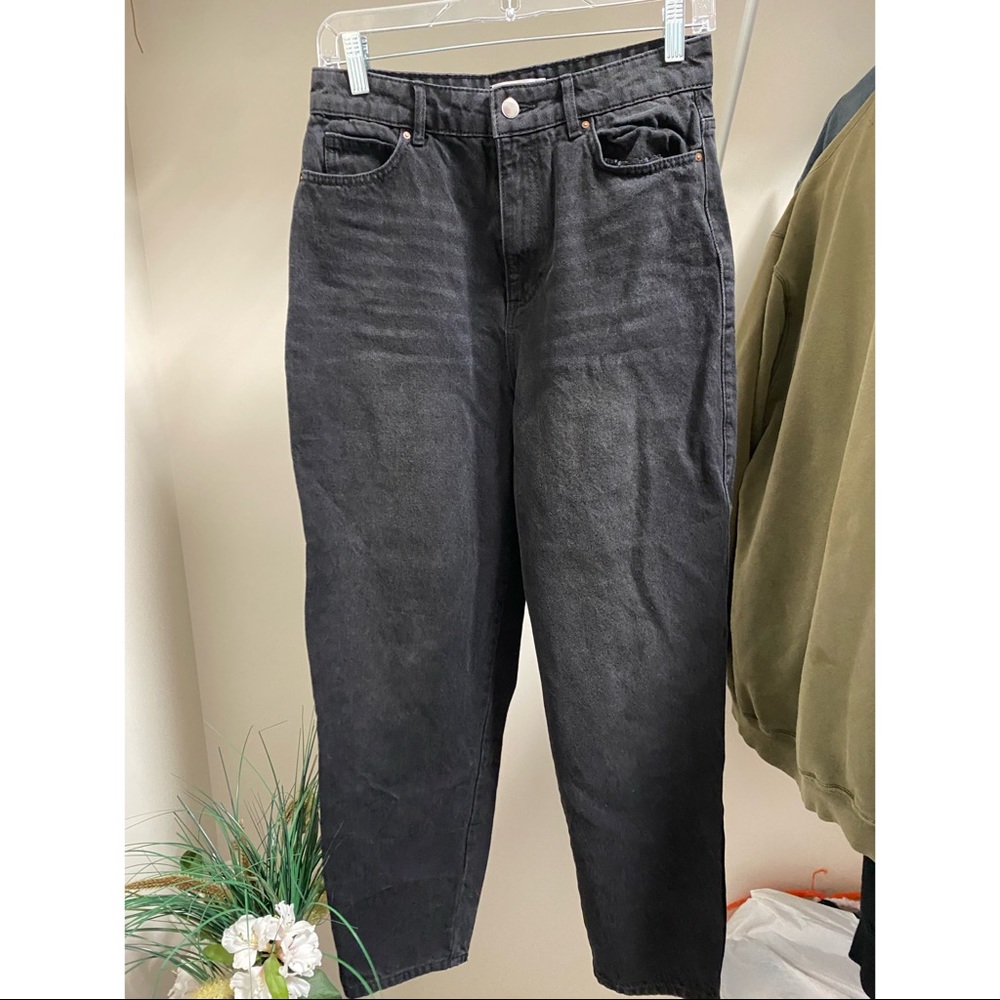 Black denim jeans